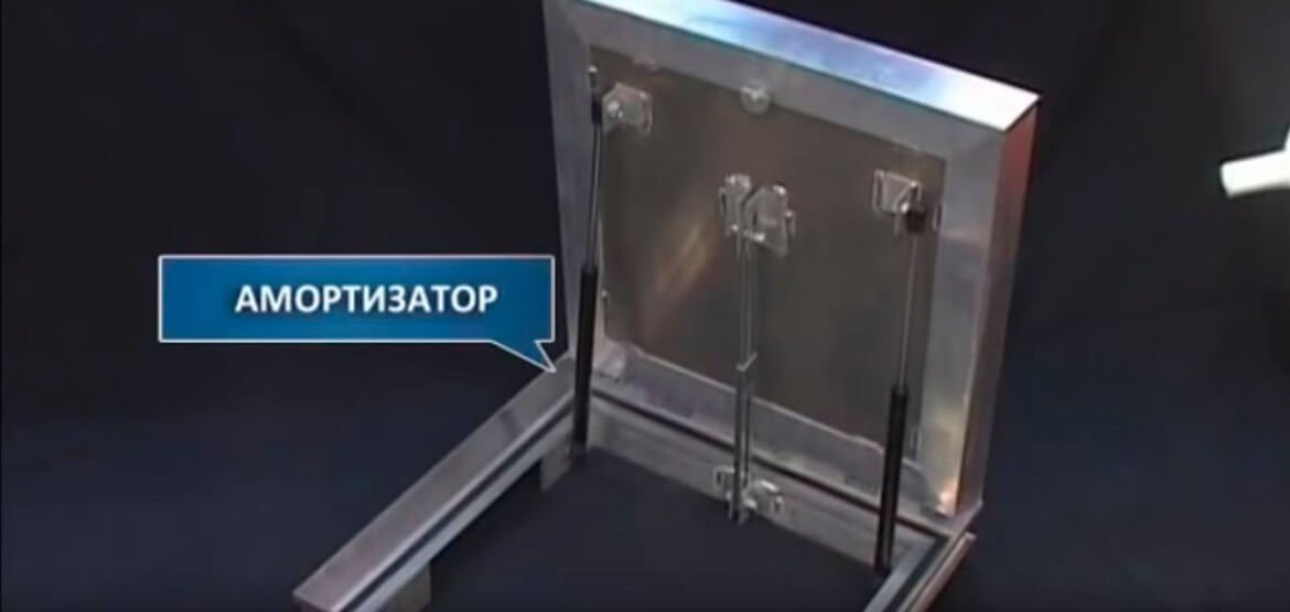 Видео про напольный люк Лифт Revizor для подвала.