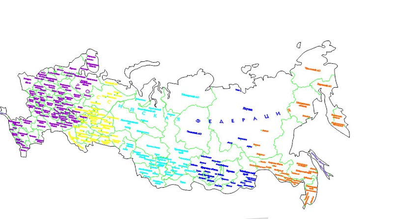 Пано Карта России - фото